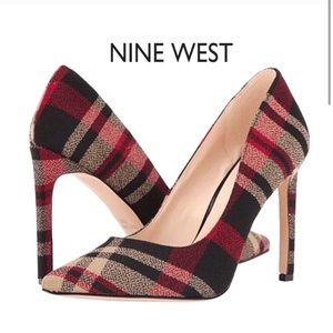 Nine West Plaid Pumps